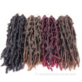 Extension de cheveux synthétiques de cheveux de crochet de Locs de papillon de 12 pouces